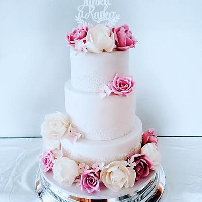 Wedding cake  - Cake by alenascakes