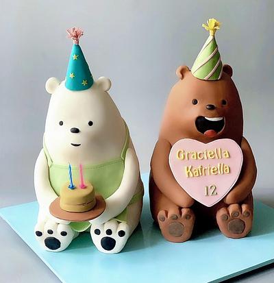 Bare bears - Cake by Dsweetcakery