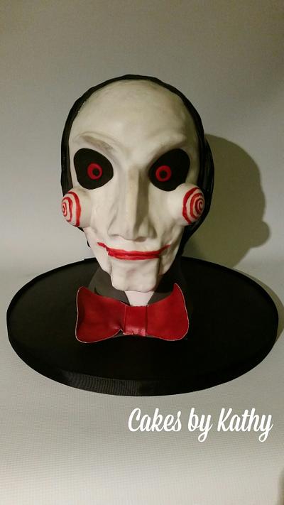 Billy the puppet from the horror movie 'Saw' - Cake by CakesbyKathy