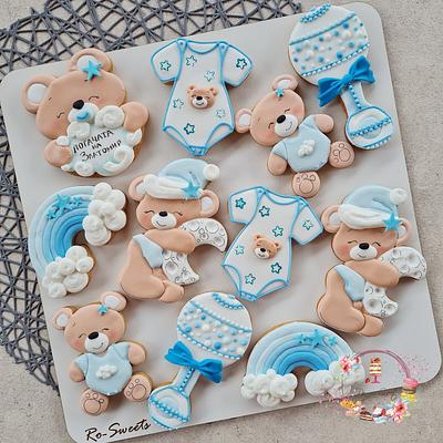 Baby boy cookies - Cake by Rositsa Aleksieva