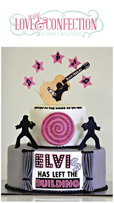 ELVIS has Left the Building - Cake by Veronica Arthur | The Butterfly Bakeress 