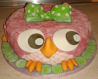 owl cake - Cake by Maria Tsilinikou