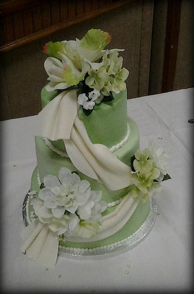 Green Wedding Cake - Cake by Monica@eat*crave*love~baking co.
