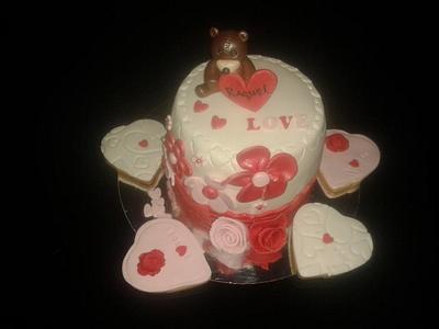 Valentine's Day Cake - Cake by rossyrossy