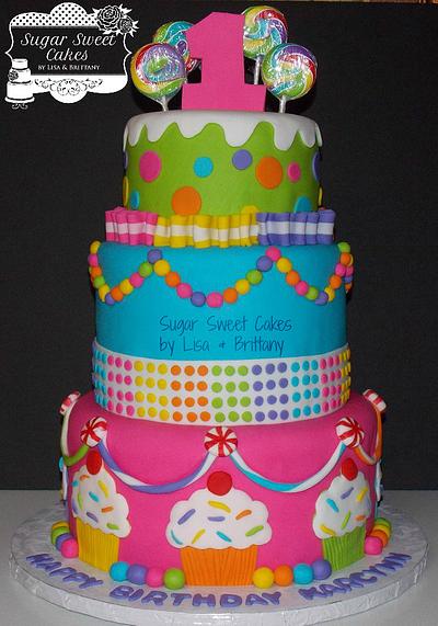 Candy & Cupcakes - Cake by Sugar Sweet Cakes