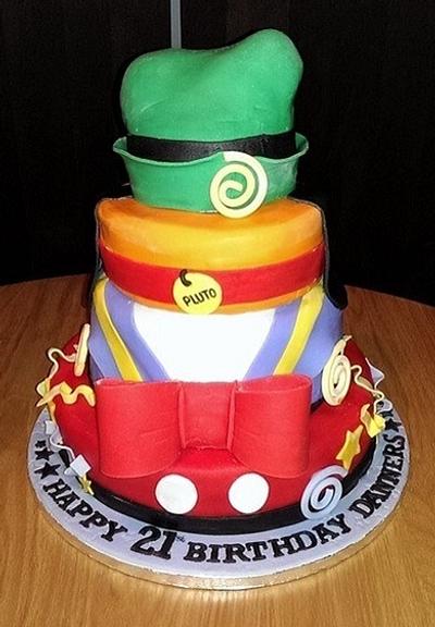 21st Disney Birthday Cake - Cake by Sarah's Crafty Cakes