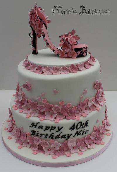 Butterfly shoe cake - Cake by Marie's Bakehouse