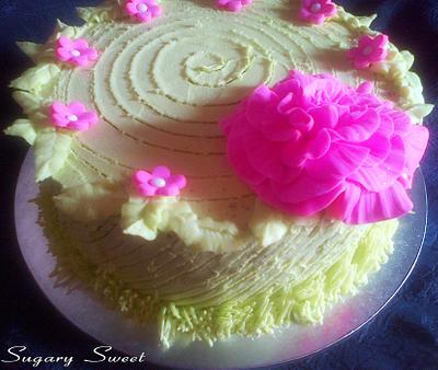 Neon Pink & Green - Cake by Sugary Sweet