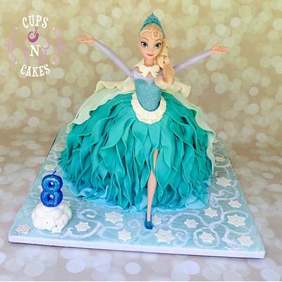 Elsa Doll  - Cake by Cups-N-Cakes 
