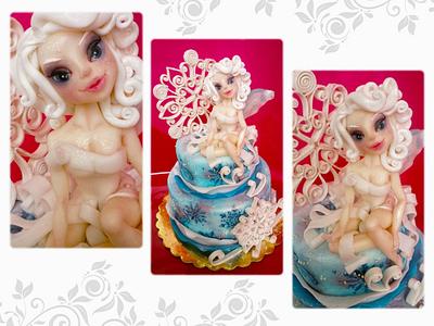 Snow fairy - Cake by Emanuela