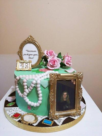 Cake for a lady's birthday - Cake by KamiSpasova