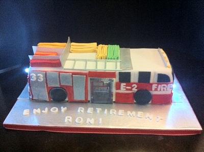 Firetruck Cake - Cake by Teresa