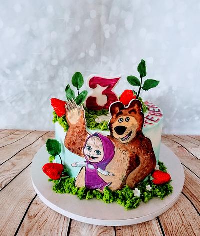 Masha and the Bear - Cake by alenascakes