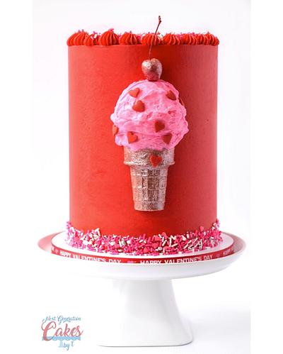 Valentine’s Day Ice Cream - Cake by Teresa Davidson