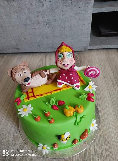 Masha and the Bear - Cake by Stanka