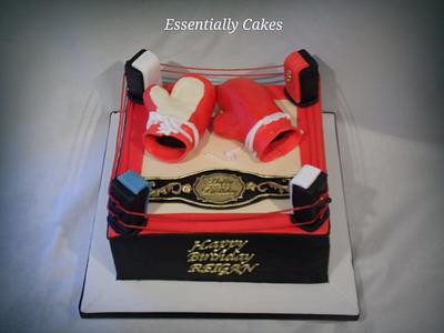 Boxing Ring - Cake by Essentially Cakes
