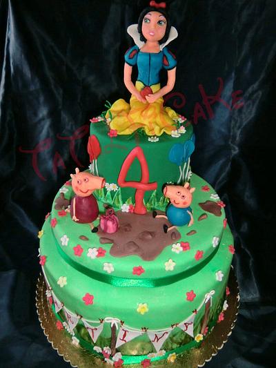 Snow White and the peppadwarfs :D - Cake by TaTaLFiCaKe