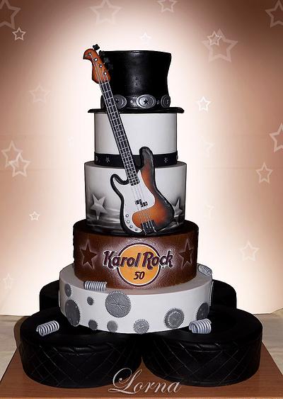 Birthday Cake - Jobs and rock music - Cake by Lorna