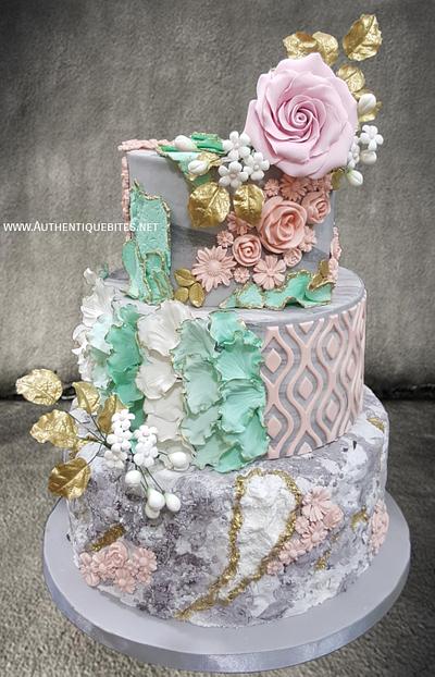Vintage Wedding Cake - Cake by Authentique Bites by Ekta & Nekta