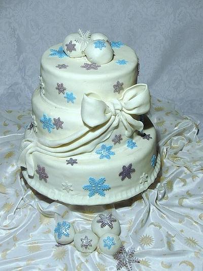 Winter wedding - Cake by Wanda