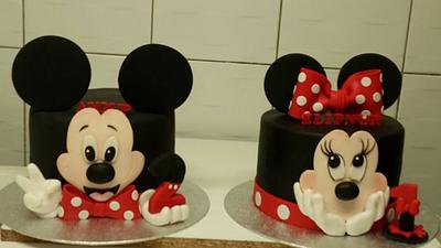 Minnie and mickey mouse cake - Cake by miracles_ensucre