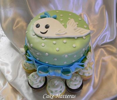 Happy Little Whale - Cake by Donna Tokazowski- Cake Hatteras, Martinsburg WV