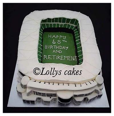Twickenham stadium cake - Cake by Laura mcgill aka lollys cakes 