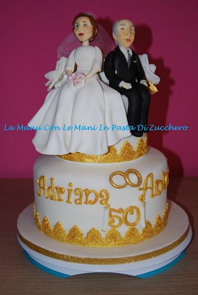 50th wedding anniversary cake - Cake by ManuelaOrsanigo