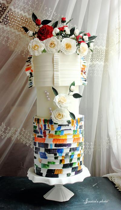 Chanel  Spring 2014 Inspired Wedding Cake - Cake by Jessica MV
