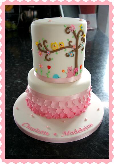 Cute Christening cake - Cake by VictoriousOccasions