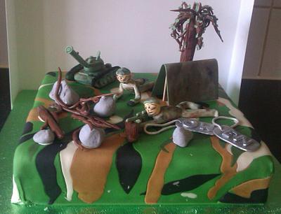 Army themed cake - Cake by PipsNoveltyCakes