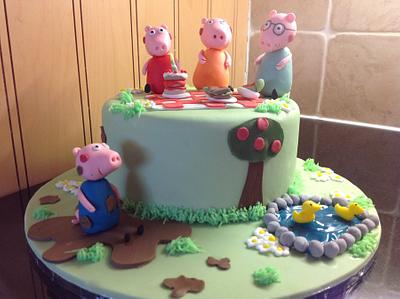 Peppa Pig and the family day out. - Cake by Disneyworld25