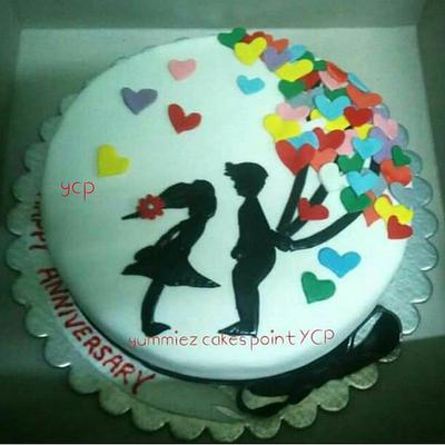 Love in the air  - Cake by yummiezcakespoint