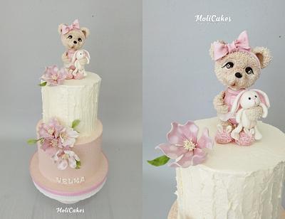 Cute teddy bear - Cake by MOLI Cakes