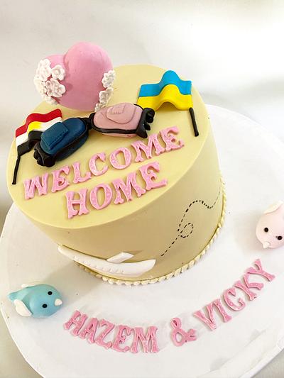 Welcome home cake💕🌷 - Cake by Jojo