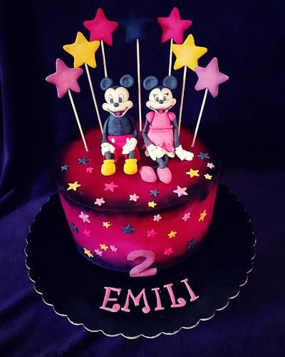 Minnie & Mickey cake - Cake by Cakes_bytea