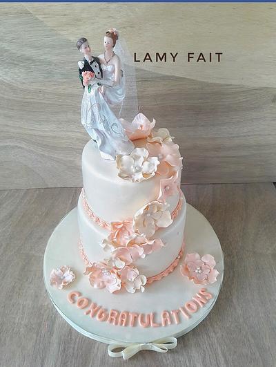 wedding cake - Cake by Randa Elrawy