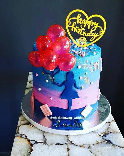 Girl Silhouette Cake - Cake by FayePramraj