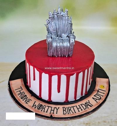 Game of thrones cream cake - Cake by Sweet Mantra Homemade Customized Cakes Pune