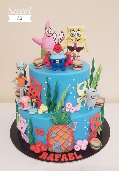 Sponge Bob and friends - Cake by Gabriela Doroghy
