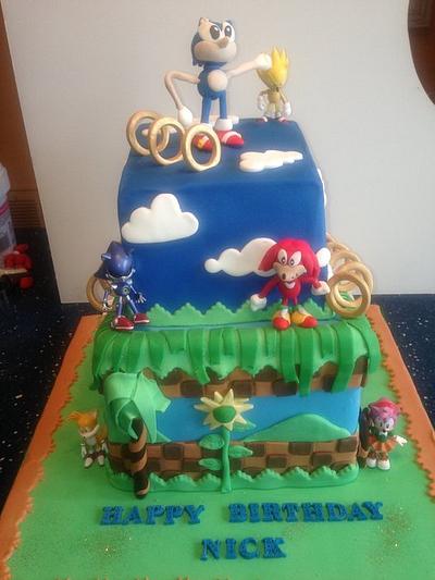 Sonic the Hedgehog - Cake by Bonnie Carmine