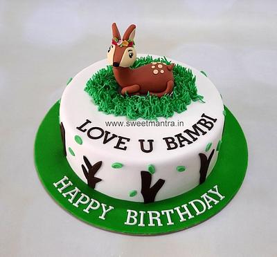 Deer cake - Cake by Sweet Mantra Homemade Customized Cakes Pune