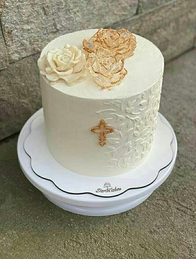 Isomalt flower cake - Cake by DaraCakes