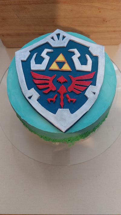 Zelda Hylian shield cake - Cake by Ira84