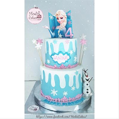Frozen Elsa Cake💙❄️ - Cake by Hend Taha-HODZI CAKES