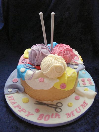 Knitting Basket Cake - Cake by Alison Inglis