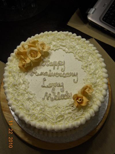 Happy Anniversary  - Cake by Pixie Dust Cake Designs