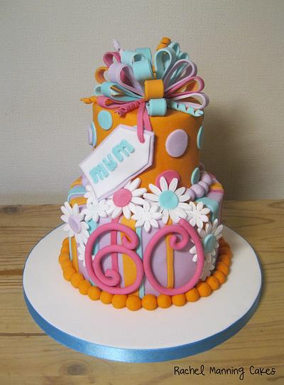 60th Birthday Cake - Cake by Rachel Manning Cakes