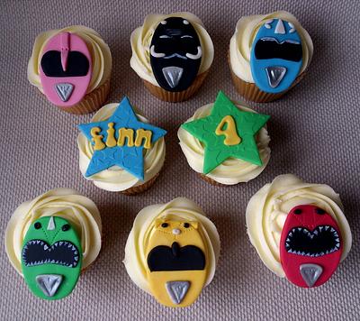 Power Ranger Cupcakes - Cake by Dollybird Bakes