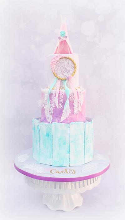 Dream catcher/boho cake  - Cake by Lynette Brandl